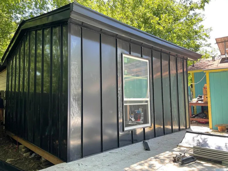 Black standing seam metal wall panels for Metal Roof Installation in Billings