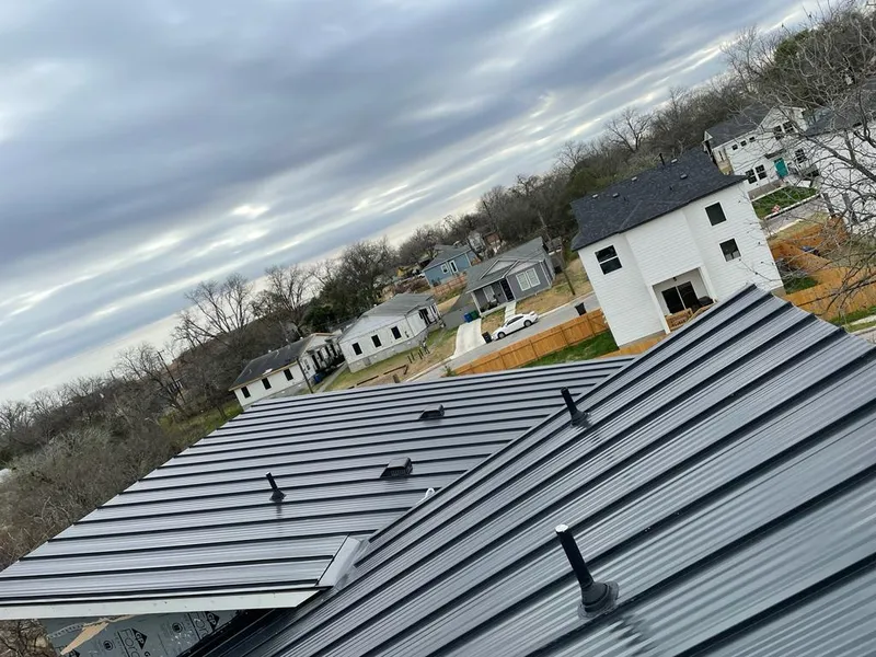 Standing seam metal roof panels with vents for Skylight Repair in Billings